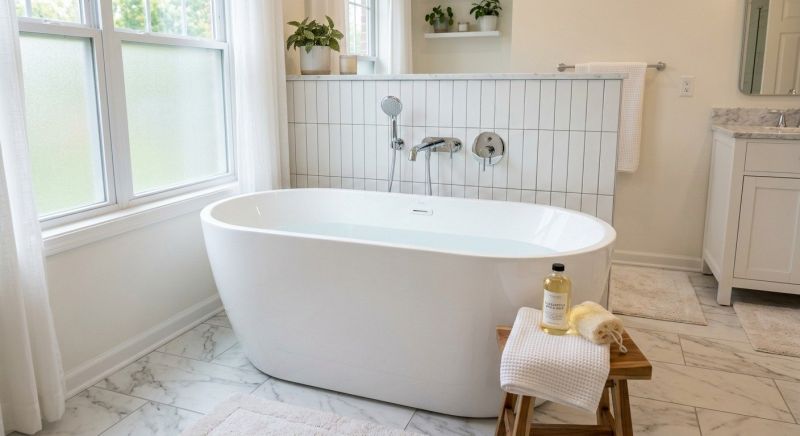 Freestanding Tub Installation in Lancaster County, PA