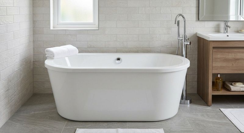 Freestanding Tub Installation in South Portland, ME